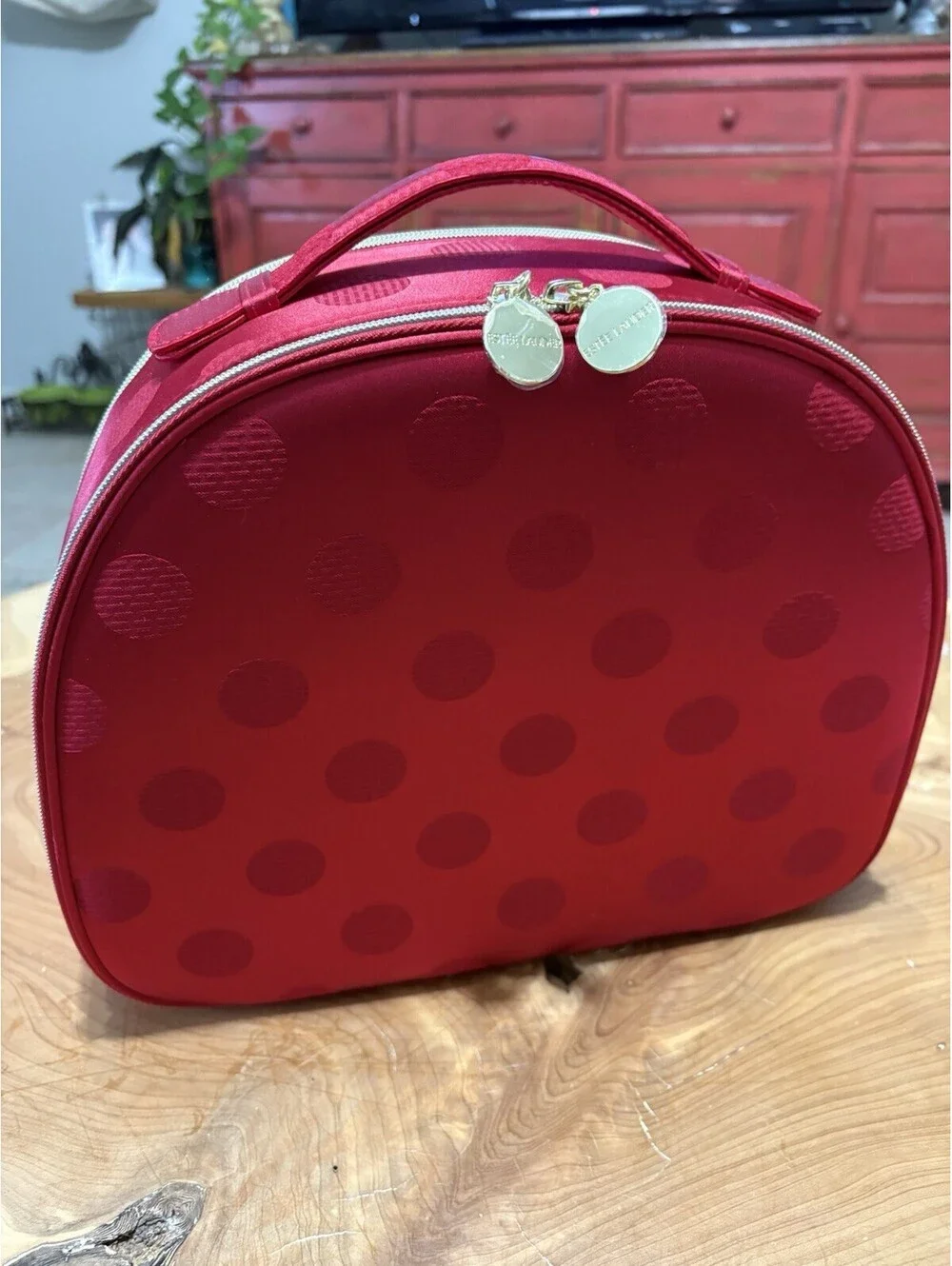 Estee Lauder  Makeup Train Case Bag Double Zipper with Handle~ New
